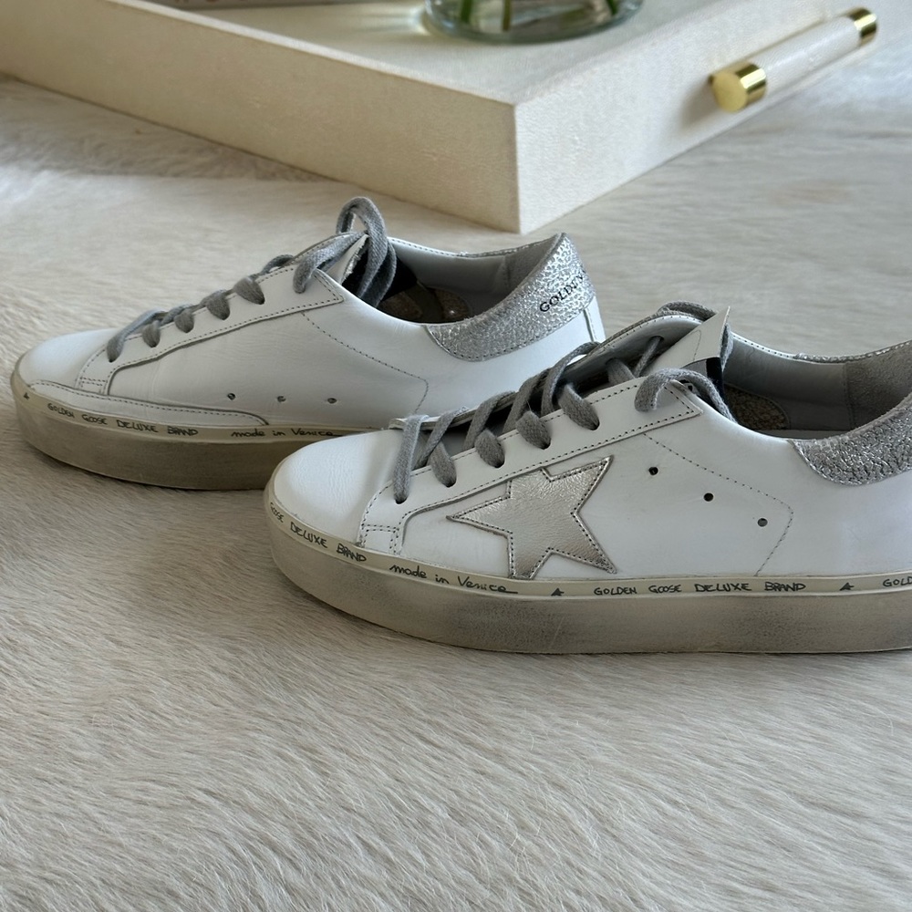 Only worn one time Golden Goose Hi Star platform sneaker!  Like new